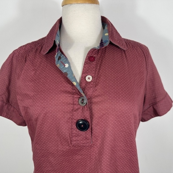 Isabella Sinclair Button Parade Blouse 100% Cotton Size Small - Picture 3 of 12